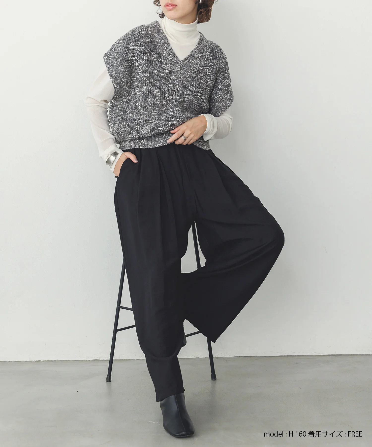 ヴィンテージクロス ワイドパンツ