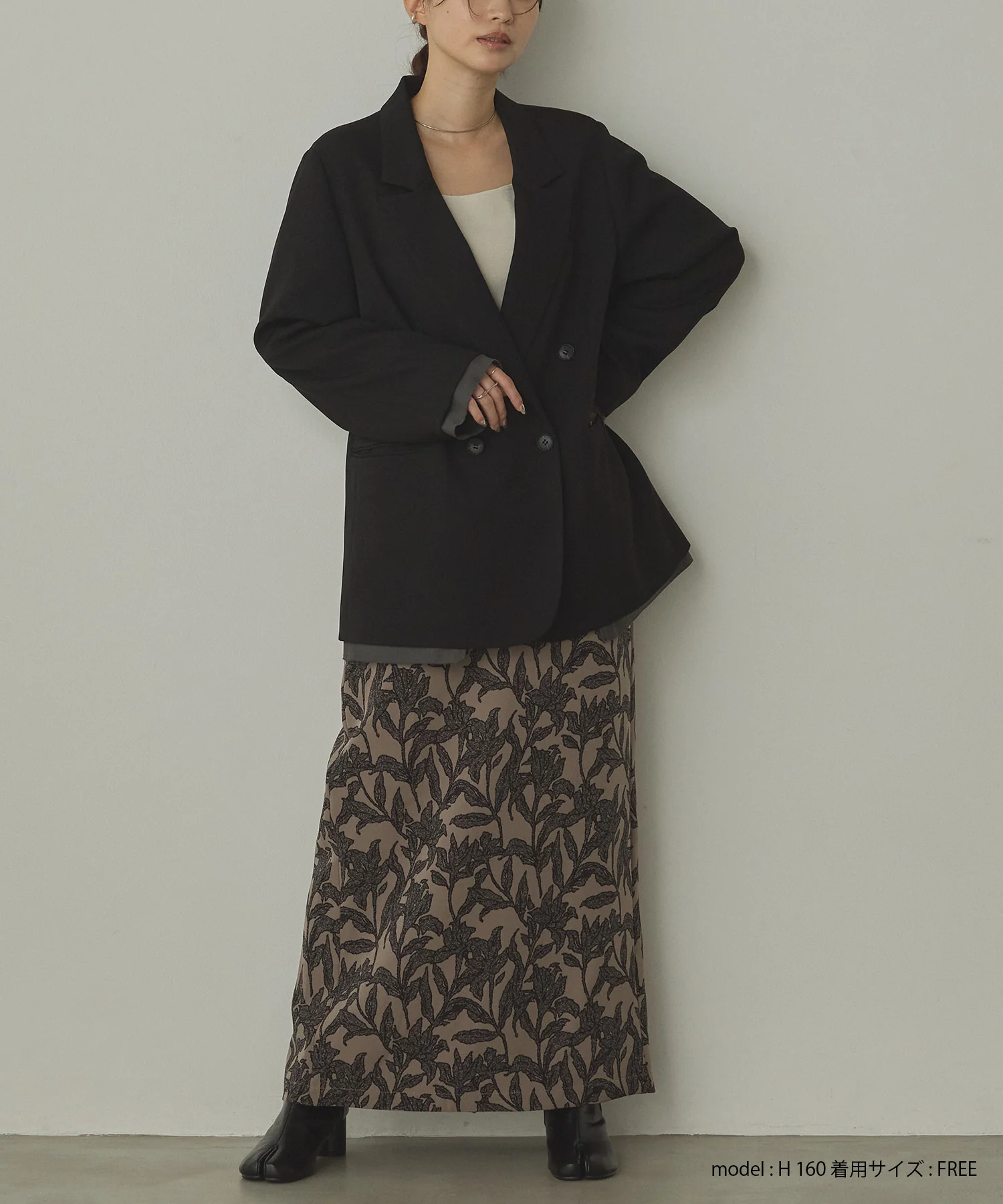 ストライプ ダブルジャケット