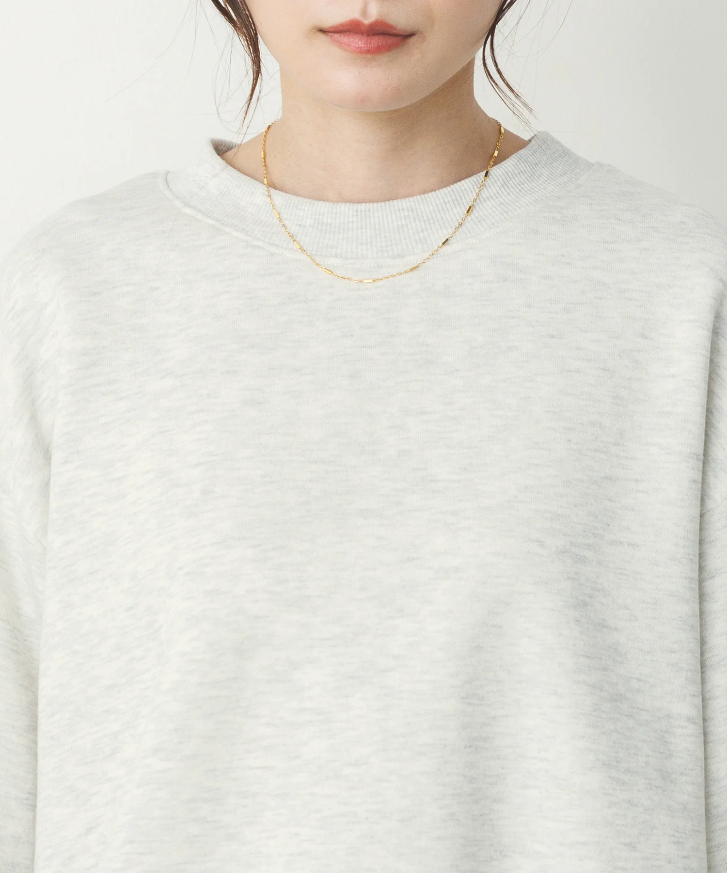 バックシアー 裏起毛バルーンスウェット