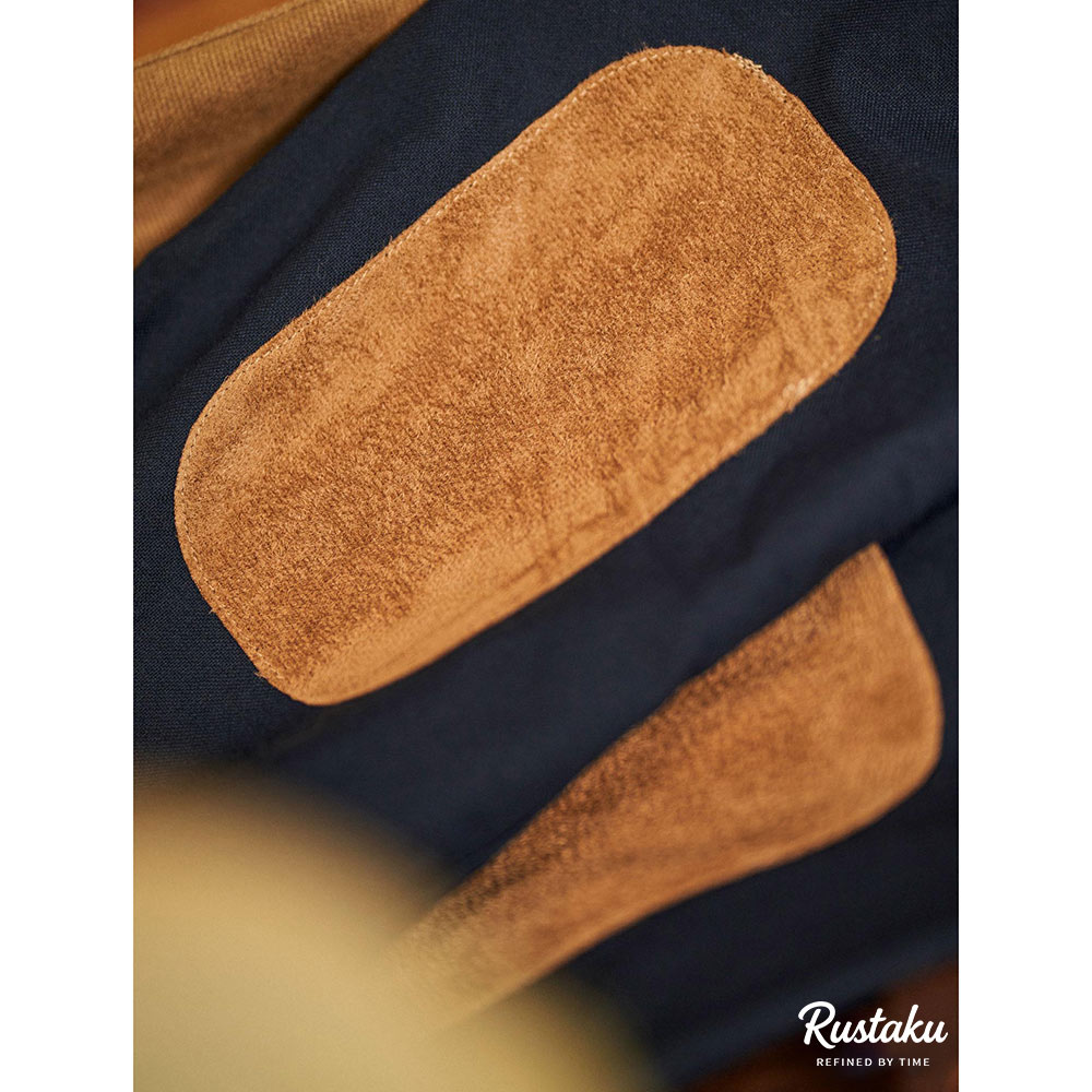 スエード調エルボーパッチ　オックスフォードシャツ