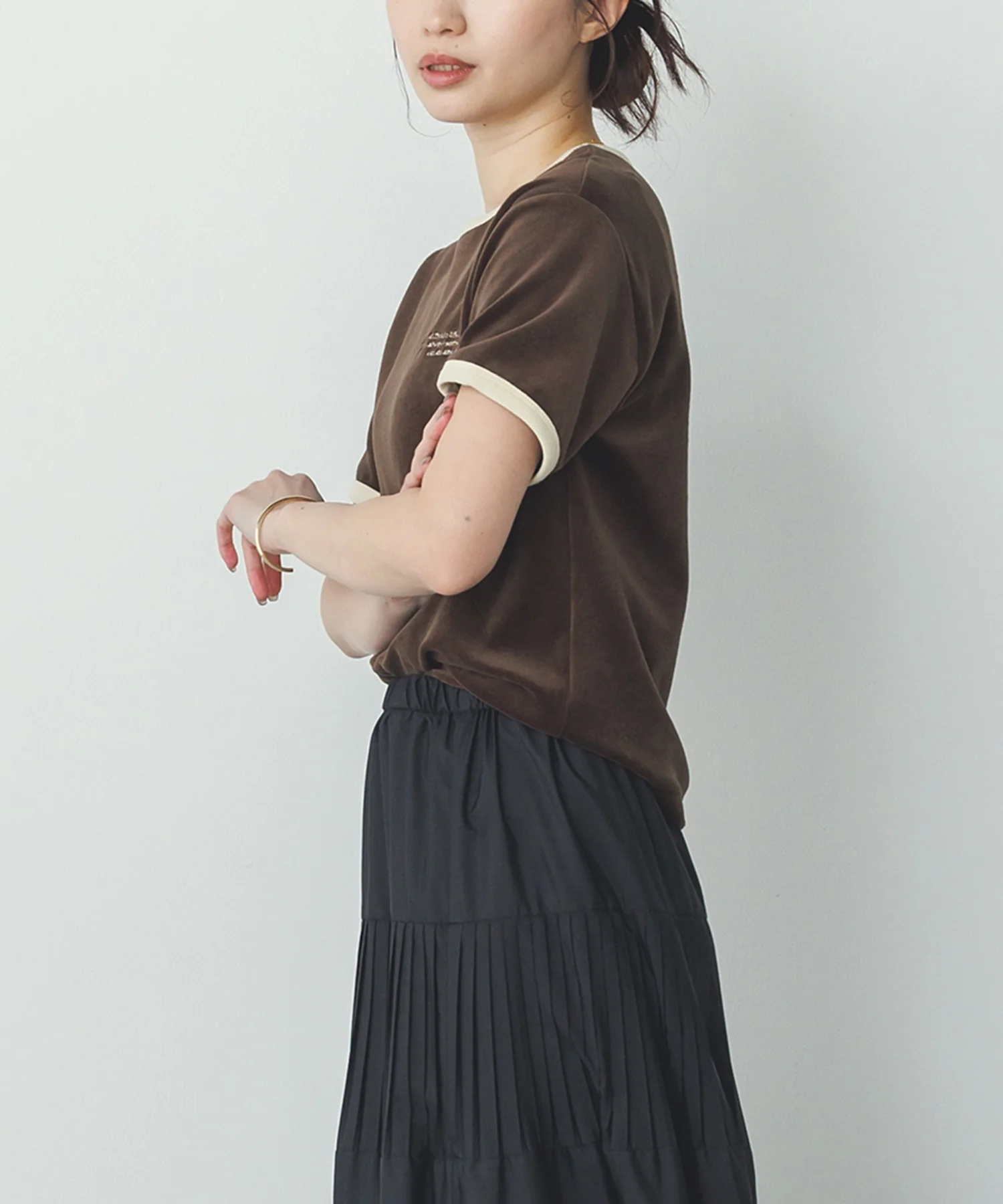 ベロア リンガーTシャツ