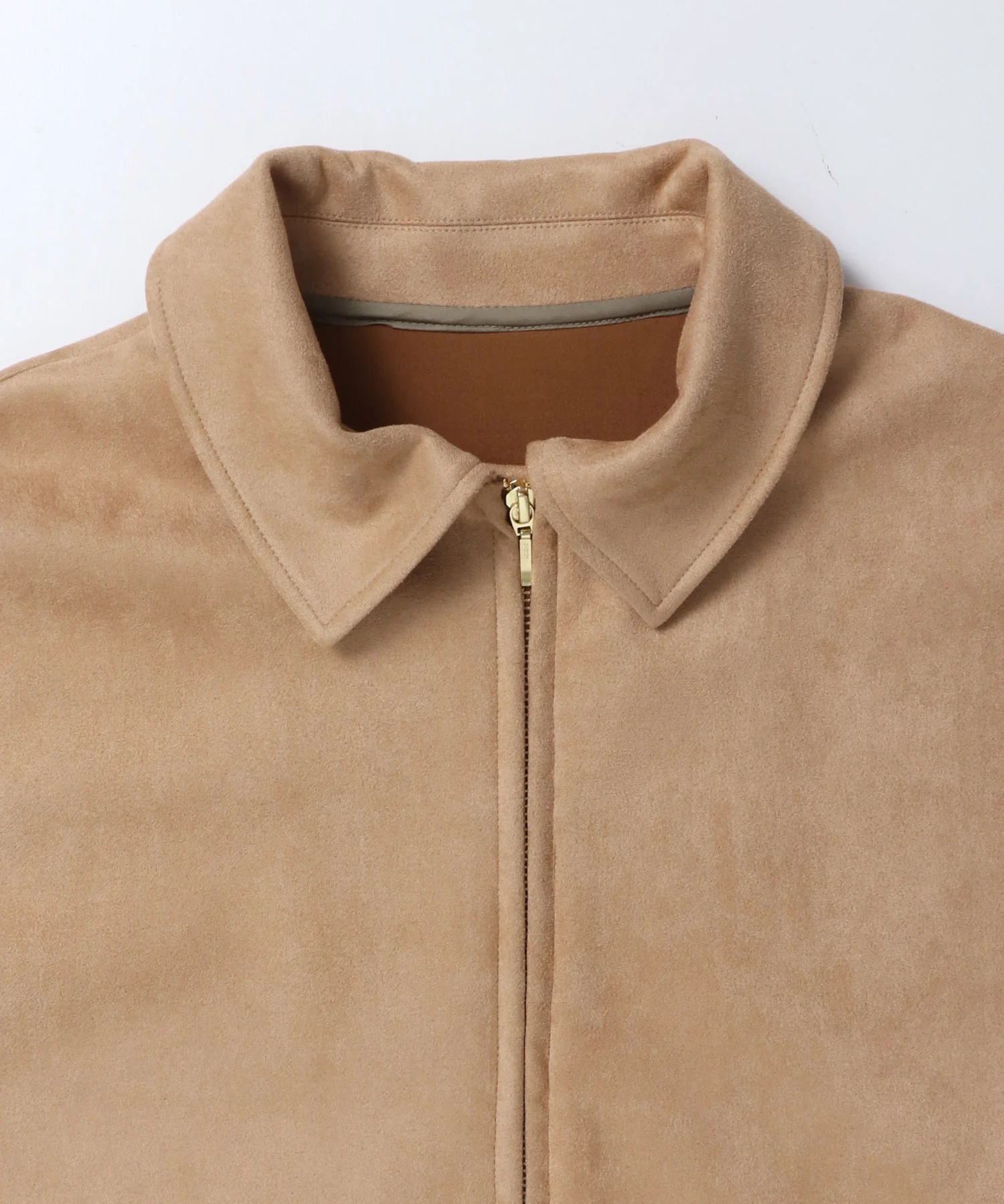 フェイクスウェード Wジップオーバーブルゾン