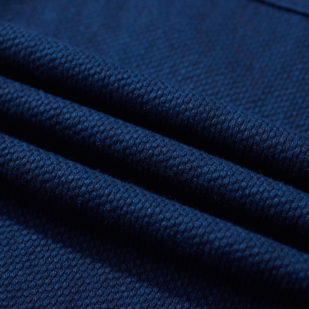 藍染刺し子生地の OG107復刻ワークパンツ