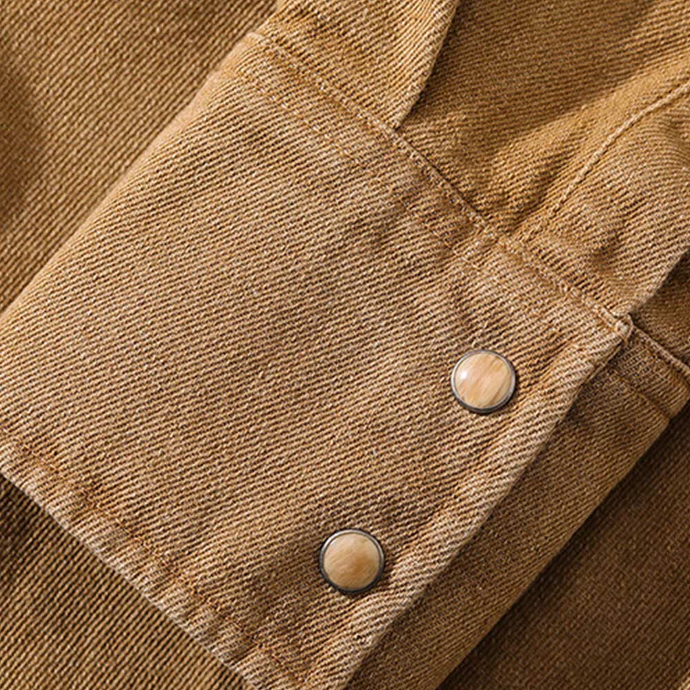 総刺繍　ブルースロックウエスタンシャツ