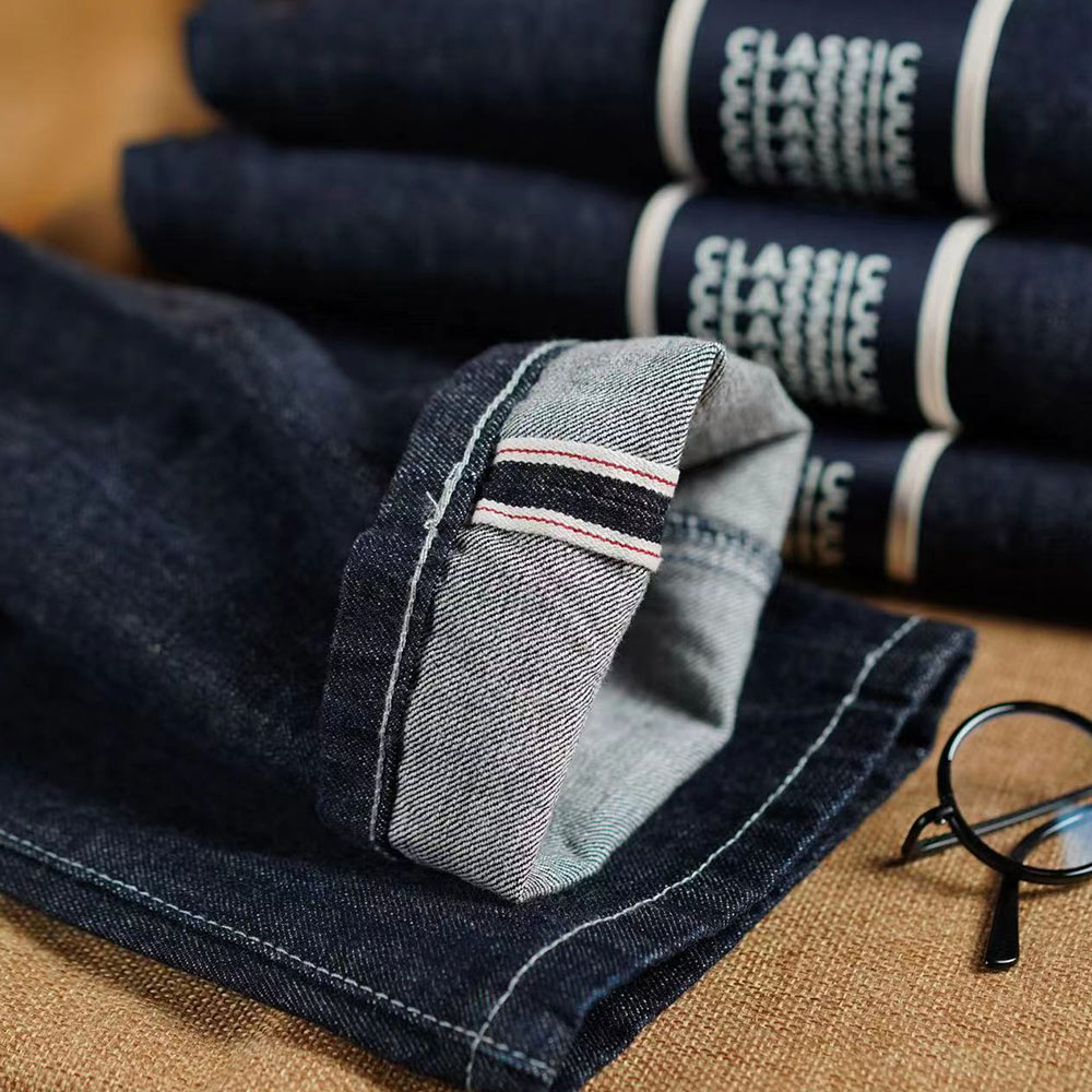 限定モデル　アメカジストレートセルビッチデニムパンツ