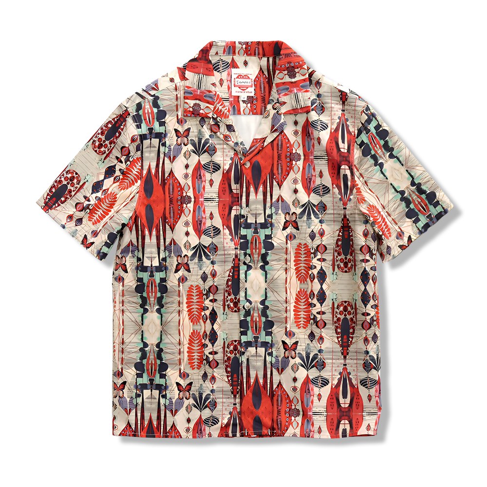 1950sレトロ風総柄アロハシャツ