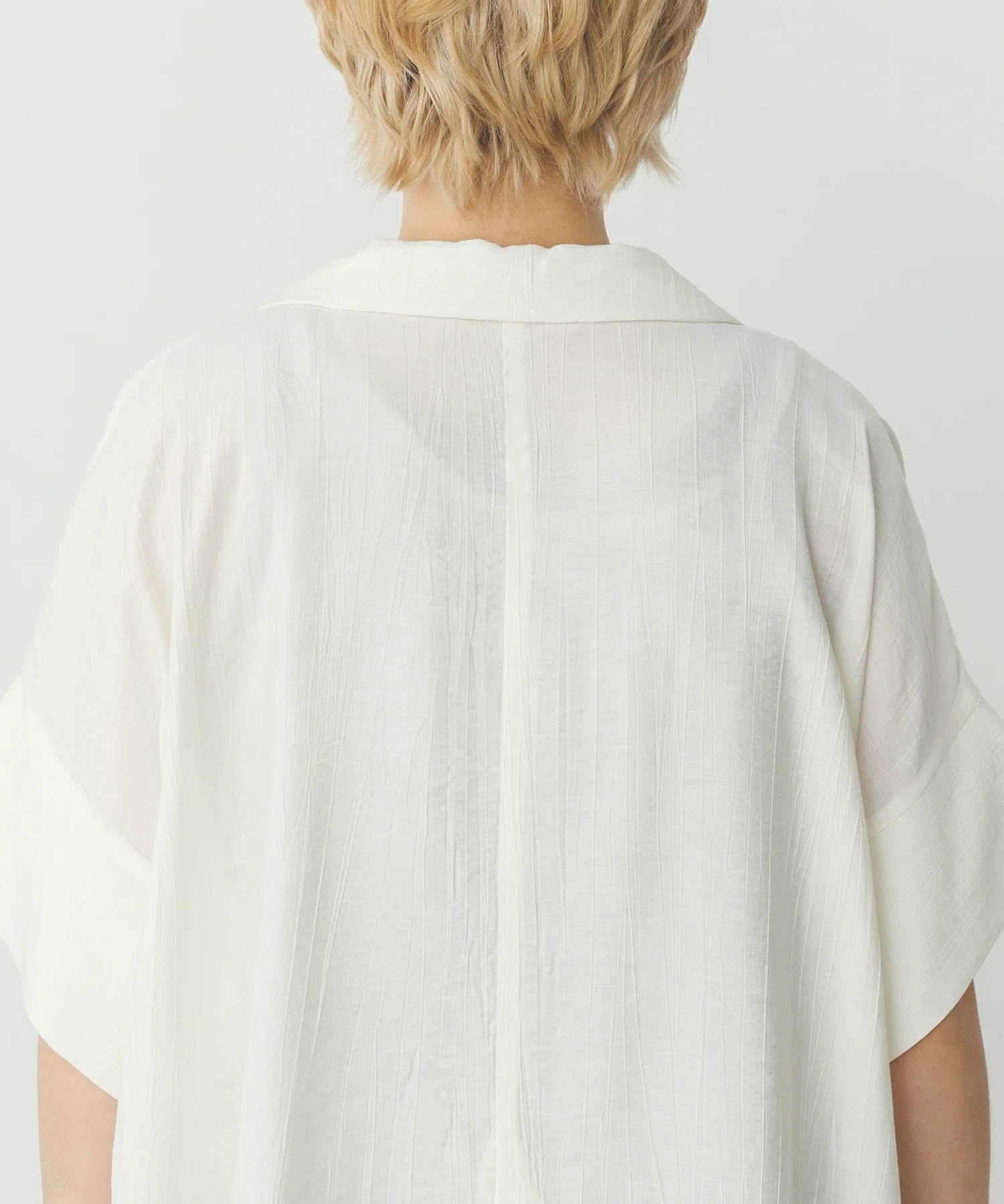 ワッシャーサテン シャツジャケット