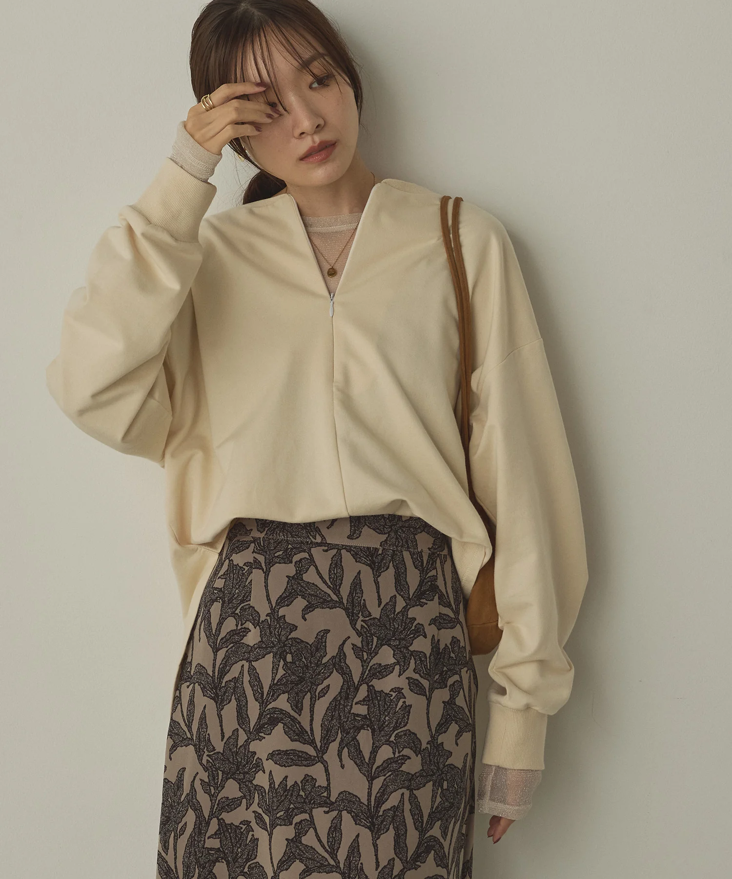 【WEB限定/別注】2WAY ハーフジップスウェット