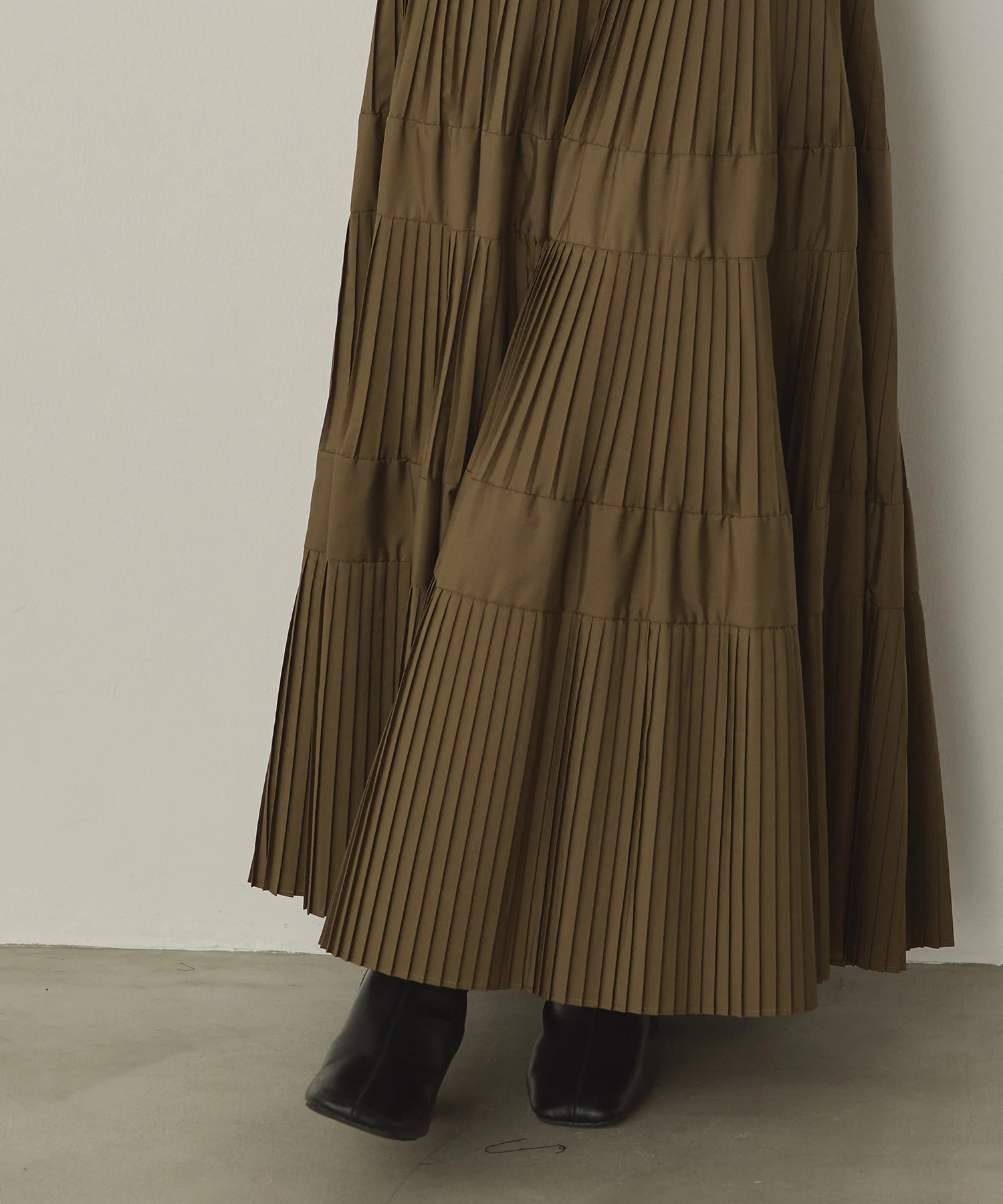【新色追加】プリーツティアードスカート