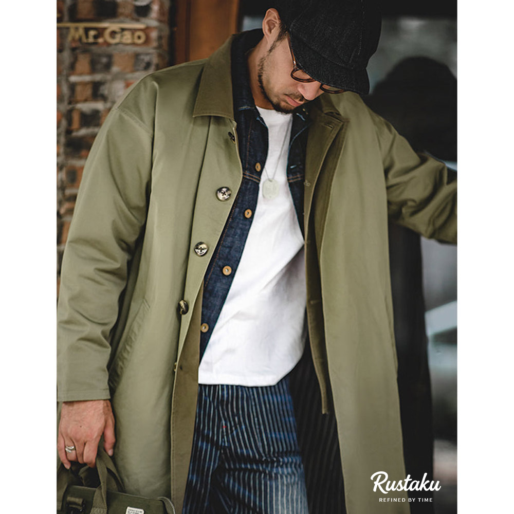 配色バルマカーンコート