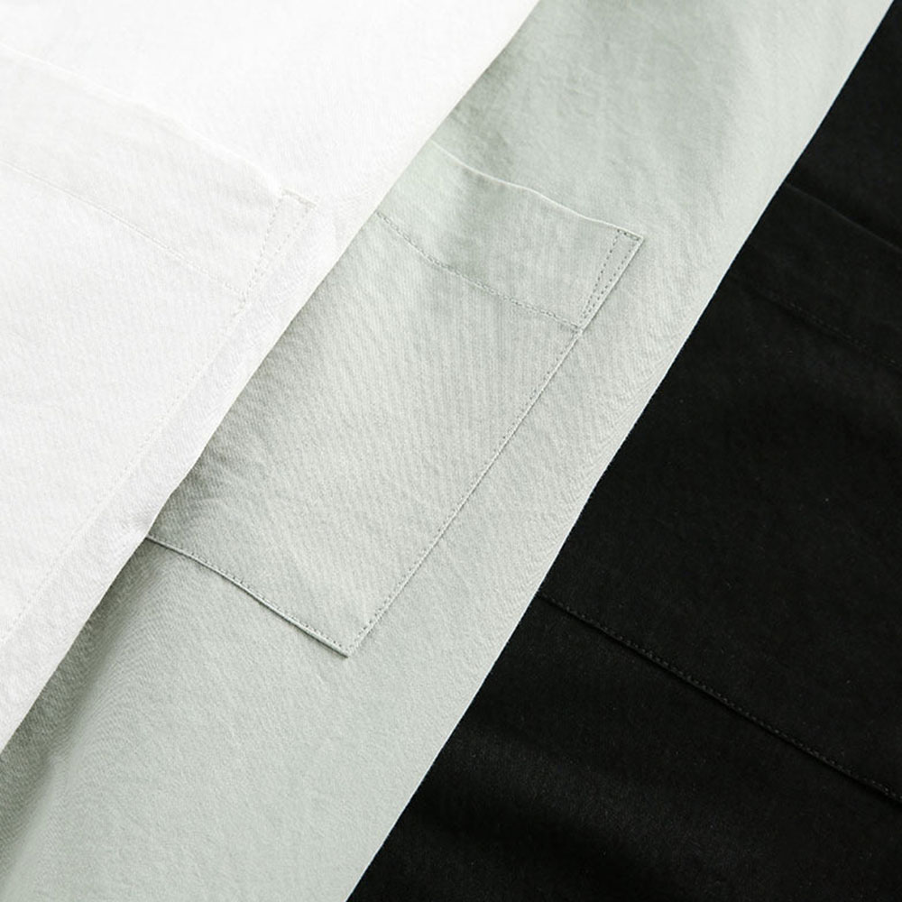 コットンオープンカラーシャツ　3色展開