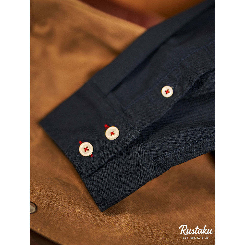 スエード調エルボーパッチ　オックスフォードシャツ