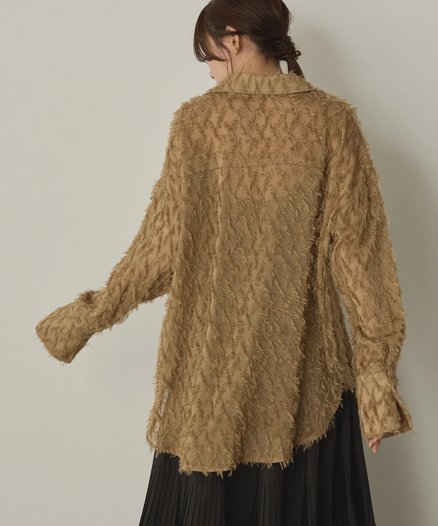 フェザーライク オーバーシアーシャツ