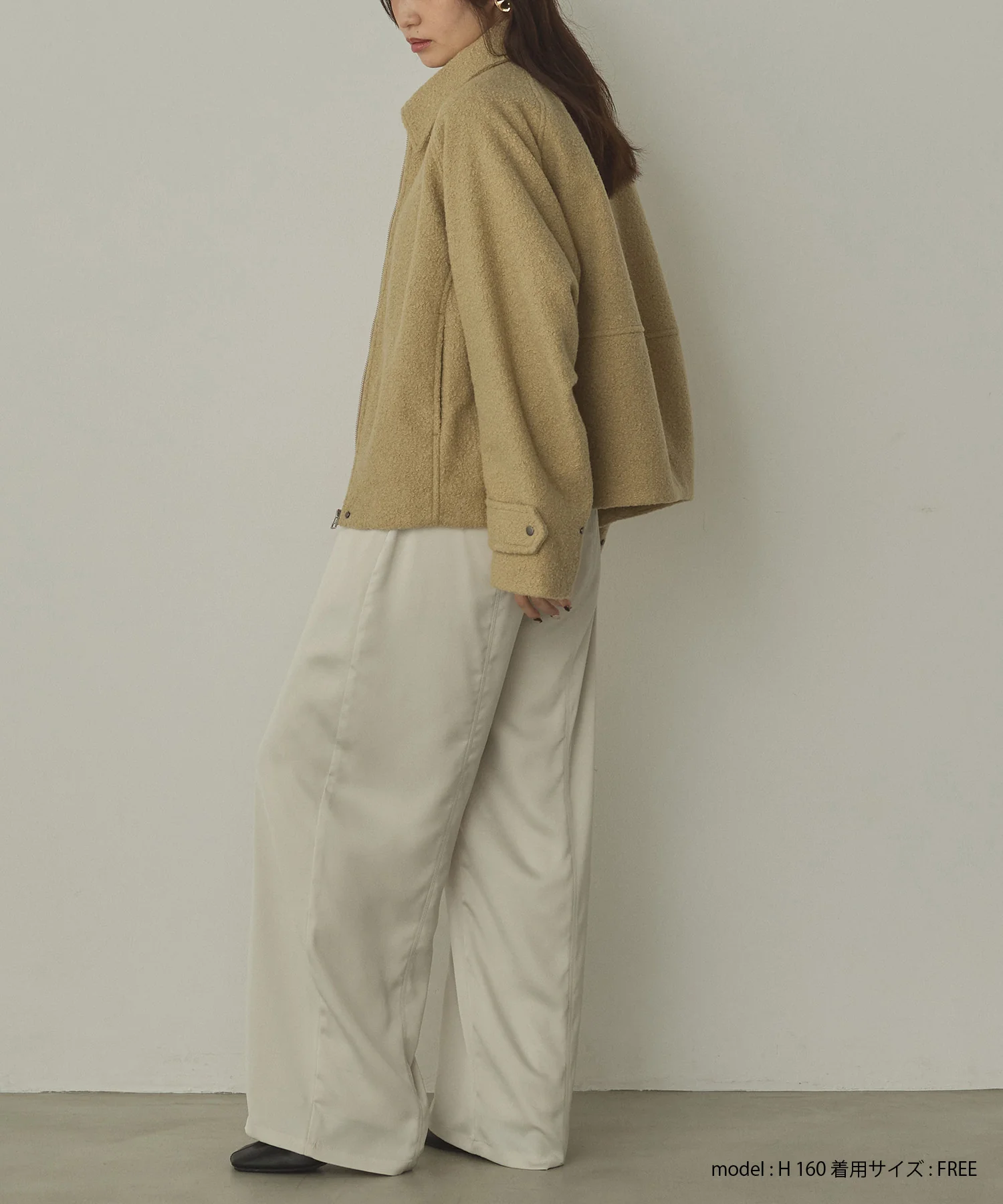 くるくるブークレ ショートブルゾン