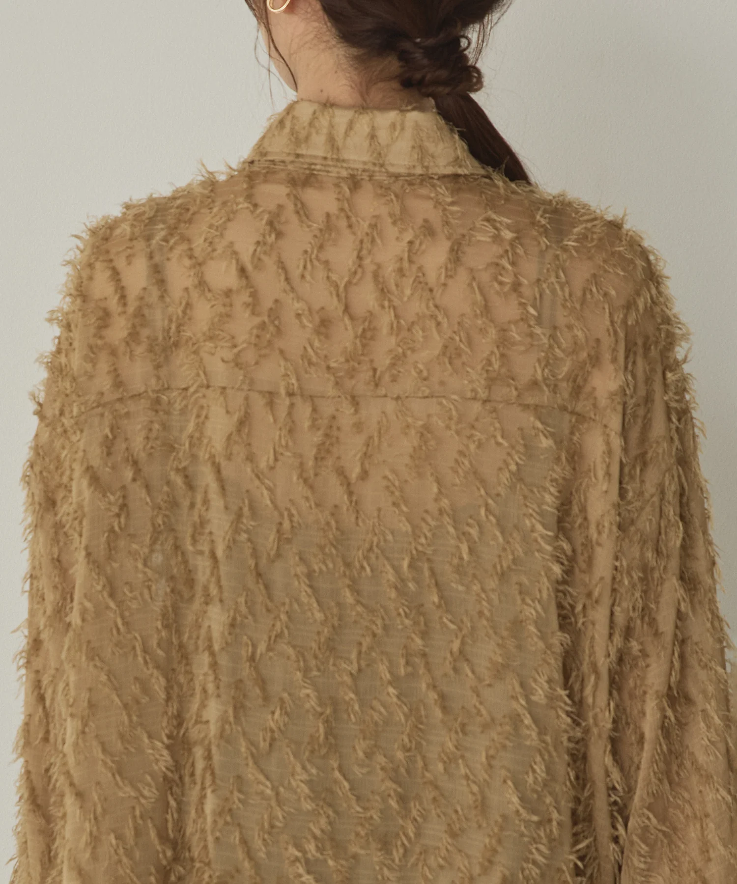 フェザーライク オーバーシアーシャツ