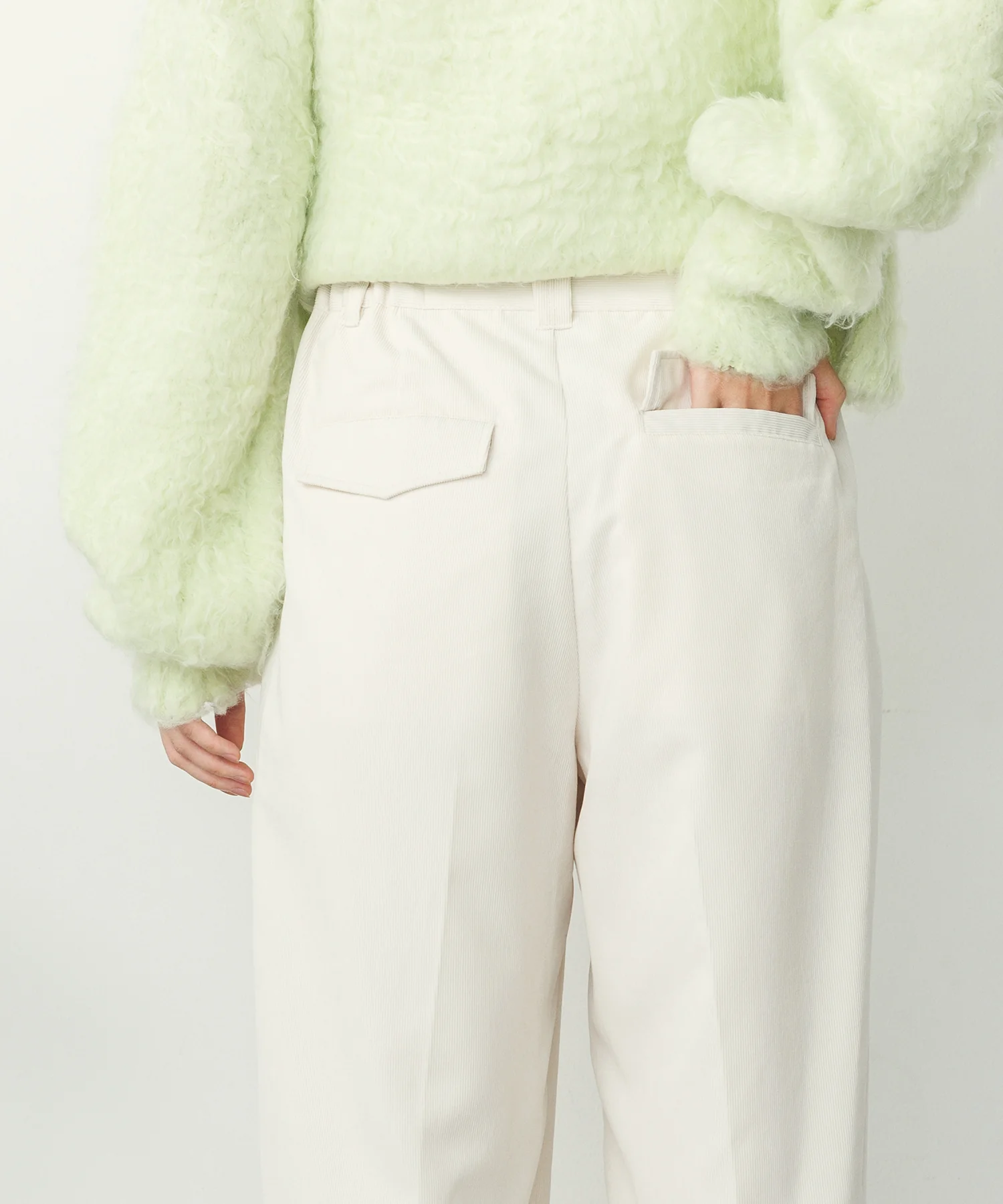 細コール 2タックパンツ