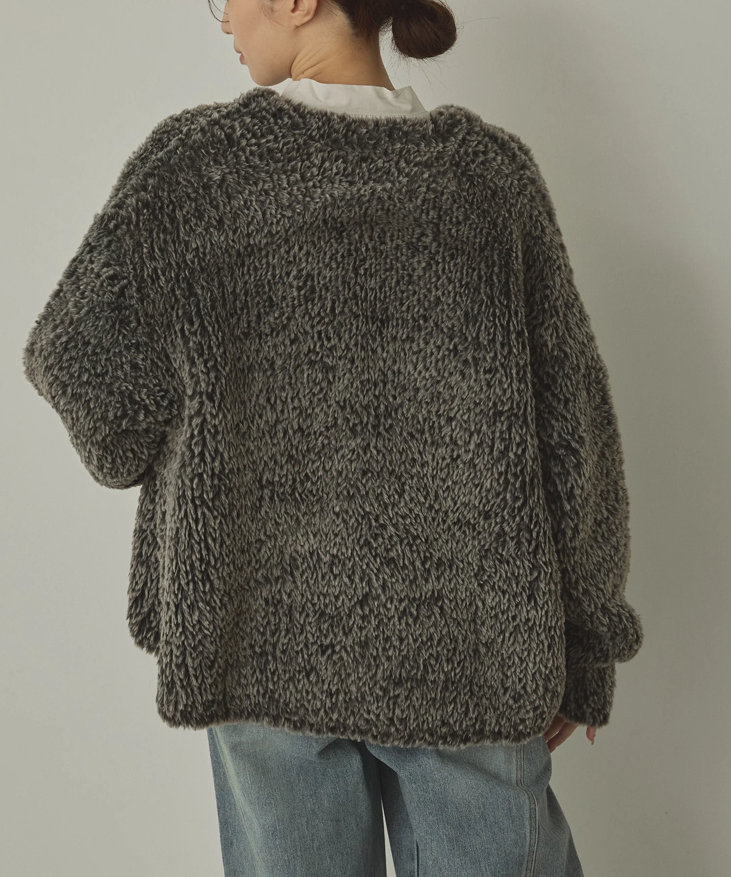 ファー ニットコート