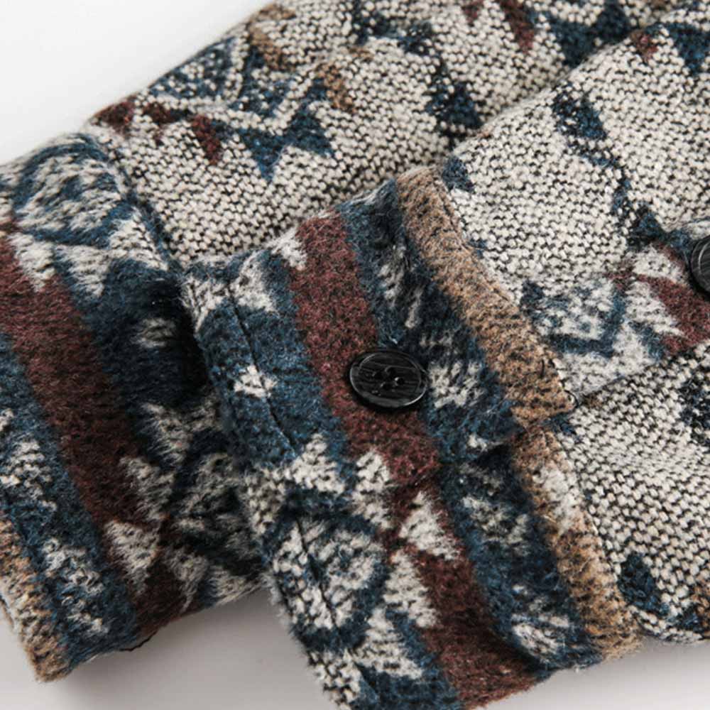 ナバホ柄ジャカード織りシャツジャケット