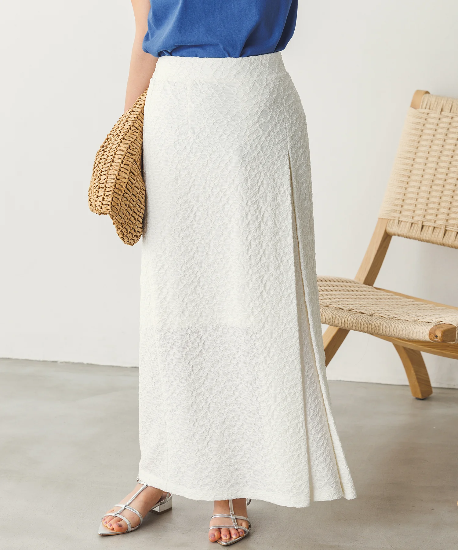 ボックスタックロングスカート