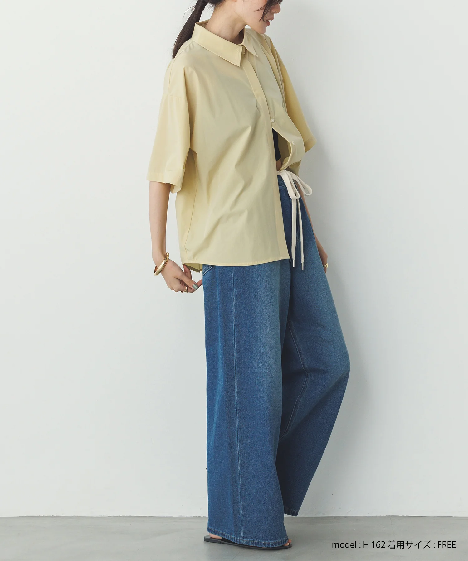 【新色追加】【接触冷感】 バックタックシャツ