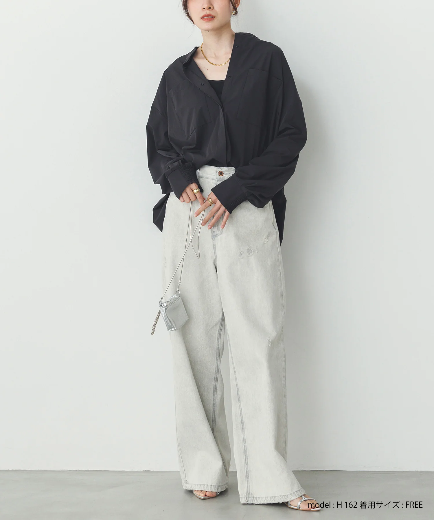 【新色追加】【接触冷感】2WAY カシュクールシャツ